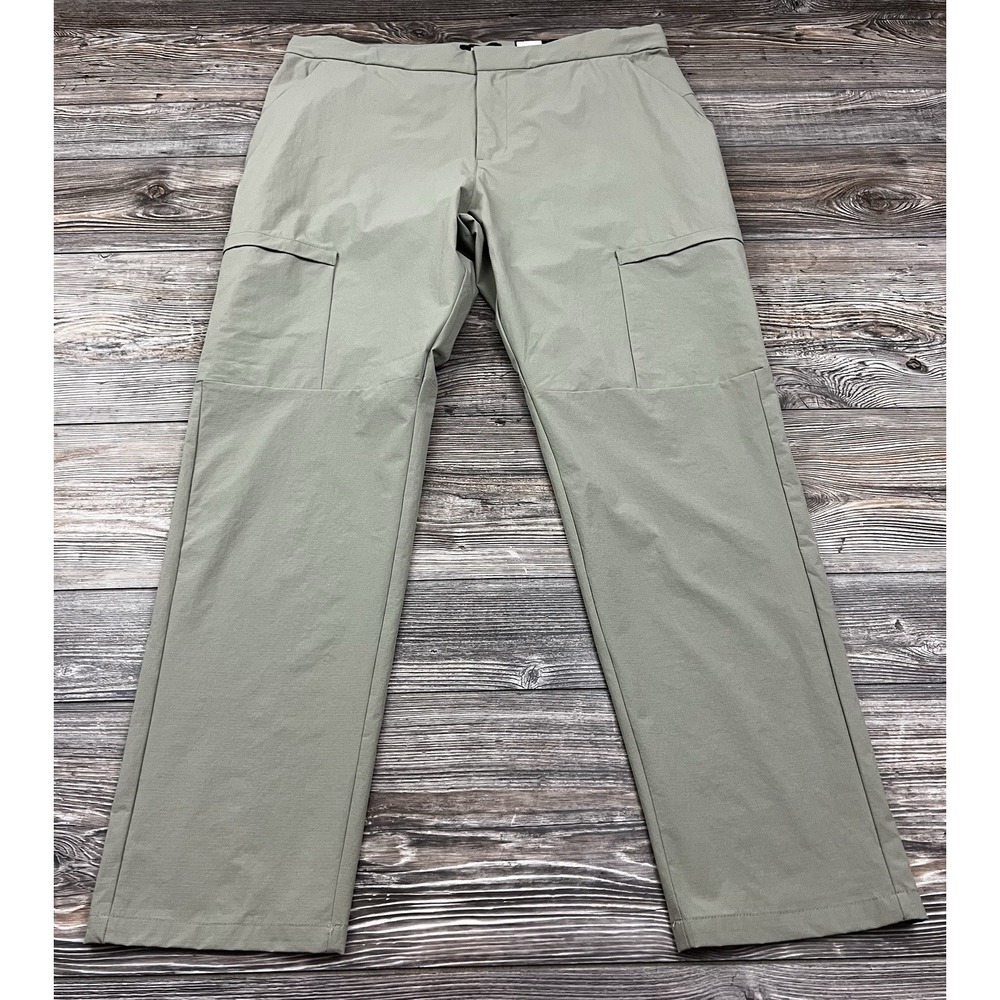 FLX Men's Pants Greenish Beige XL Activewear Relaxed Stretch Gorpcore Athleisure